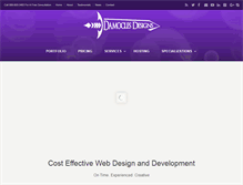Tablet Screenshot of damoclesdesigns.com